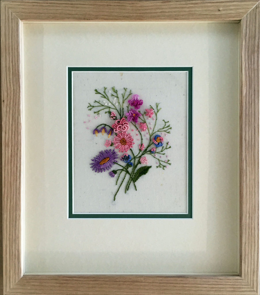 Framing embroidery